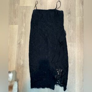 Black Lace midi dress
